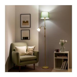 Brilagi - Lampă de podea CERIA 1xE27/100W/230V + 1xE14/25W auriu/verde imagine