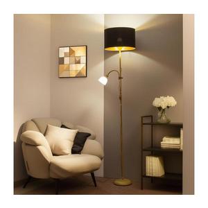 Brilagi - Lampadar CERIA 1xE27/100W/230V + 1xE14/25W auriu/negru imagine