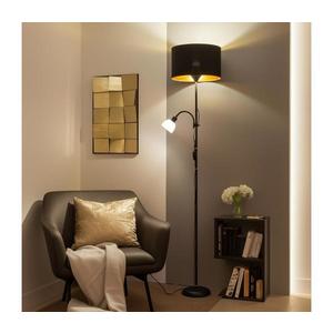 Brilagi - Lampă de podea CERIA 1xE27/100W/230V + 1xE14/25W neagră imagine