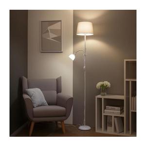 Brilagi - Lampă de podea CERIA 1xE27/100W/230V + 1xE14/25W albă/gri imagine