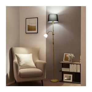 Brilagi - Lampadar CERIA 1xE27/100W/230V + 1xE14/25W auriu/negru imagine