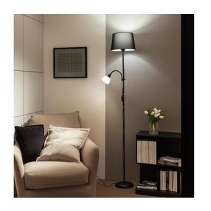 Brilagi - Lampadar CERIA 1xE27/100W/230V + 1xE14/25W negru imagine