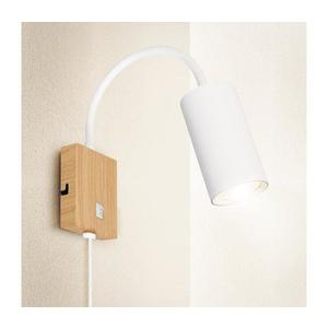 Brilagi - Aplică de perete flexibilă SELE 1xGU10/30W/230V alb/decor stejar imagine