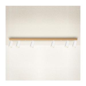 Brilagi - Plafonieră cu spoturi SELE 6xGU10/30W/230V alb/decor stejar imagine