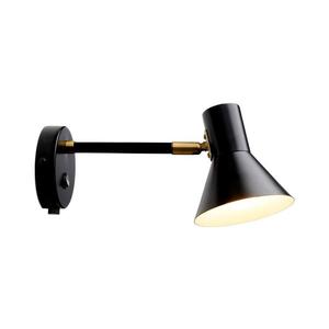 Halo Design 747450 - Aplică de perete STYLE 1xE14/25W/230V negru/alamă imagine