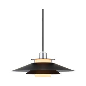 Halo Design 990808 - Lustră suspendată pe cablu RIVOLI, 1xE27/40W/230V, Ø 40 cm, negru/crom lucios imagine