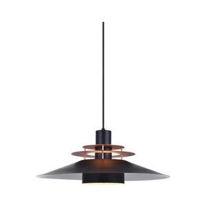 Halo Design 744503 - Pendul pe cablu RIVOLI 1xE27/40W/230V Ø 50 cm, negru/cupru imagine