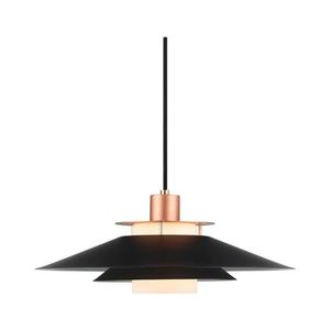 Halo Design 990785 - Lustră suspendată pe cablu RIVOLI 1xE27/40W/230V Ø 40 cm negru/cupru imagine