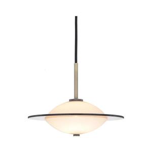 Halo Design 743599 - Pendul ORBIT pe cablu, 1xG9/7W/230V, Ø 24 cm, alb/alamă/fumuriu. imagine