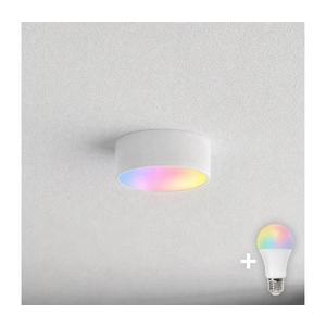 Brilagi CLARE – corp de iluminat LED RGBW dimabil pentru baie, montaj pe tavan, 1xE27/9W/230V, IP54, Wi‑Fi, alb imagine