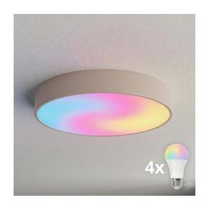 Brilagi - Plafonieră LED RGBW reglabilă CLARE, 4x E27/9W/230V, Wi‑Fi, bej imagine