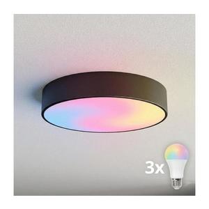 Brilagi - Plafonieră LED RGBW reglabilă CLARE 3xE27/9W/230V Wi-Fi neagră imagine