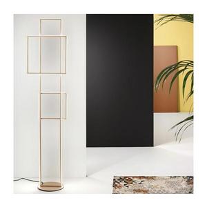 Ondaluce - Lampă de podea LED reglabilă DOWEL LED/77W/230V 166 cm aurie imagine