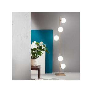 Ondaluce - Lampă de podea MONILE 5xE14/10W/230V 170 cm auriu/alb imagine