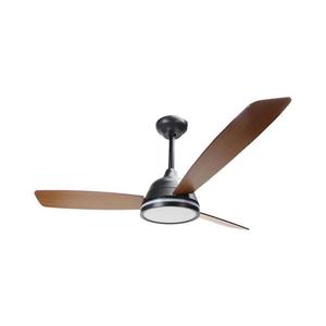 ZE - lator de tavan LED dimabil, 20 W, 230 V, 2700–6500 K, 132 cm, maro, cu telecomandă imagine