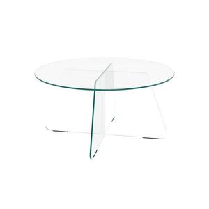 Masă de cafea SANOS, 80 cm, transparentă imagine