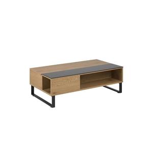 Masă de cafea ENZO cu blat rabatabil 110x60 cm negru/stejar imagine