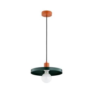 Pendul pe cablu LITO, 1xE27/15W/230V, verde/cupru imagine