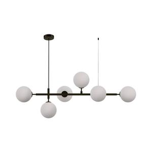 Candelabru pe cablu ALISA, 6x E14/40W/230V, negru imagine