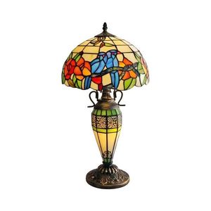 Brilagi - Lampă de masă Tiffany din vitralii JUNGLE 1xE27/60W/230V + 1xE14/40W imagine