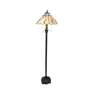 Brilagi - Lampă de podea Tiffany FOLIA, cu vitralii, 2xE27/60W/230V imagine