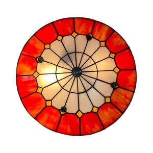 Brilagi - Plafonieră Tiffany SIENNA din vitralii, 3xE27/60W/230V, Ø 40 cm imagine