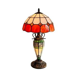 Brilagi - Lampă de masă Tiffany SIENNA cu vitralii 1xE27/60W/230V + 1xE14/40W imagine