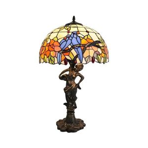 Brilagi - Lampă de masă Tiffany cu vitralii JUNGLE, 1xE27/60W/230V imagine