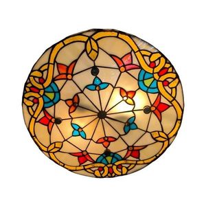 Brilagi - Plafonieră Tiffany din vitralii MIRABELLA 3xE27/60W/230V, Ø 40 cm imagine