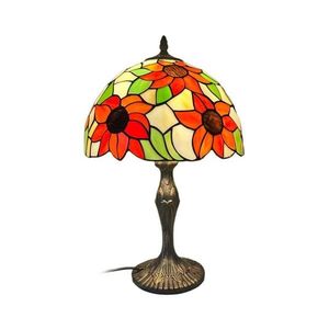 Brilagi - Lampă de masă Tiffany din vitralii SUNFLOWER 1xE27/60W/230V imagine