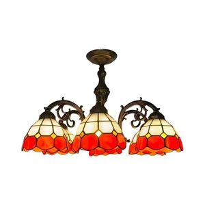 Brilagi - Lustră aplicată Tiffany SIENNA, 6x E27/60W/230V, Ø 60 cm imagine