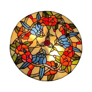 Brilagi - Plafonier Tiffany din vitralii JUNGLE 3xE27/60W/230V Ø 40 cm imagine