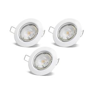 - Set 3x spot LED încastrat, 1x GU10/4, 5W/230V/3000K, alb imagine