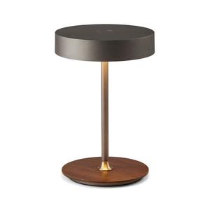 Halo Design 745791 – Lampă LED reîncărcabilă cu dimmer ON THE MOVE, LED/2, 5W/4000 mAh, gri/lemn imagine