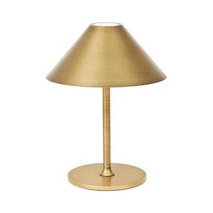 Halo Design 800841 - Lampă de birou LED reîncărcabilă, cu dimmer HYGGE, 3W, 4000 mAh, IP54, alamă imagine