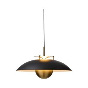 Halo Design STEPP 749102-LED — lustră suspendată pe cablu, LED/24W/230V, Ø46 cm, negru/alamă, dimabilă imagine