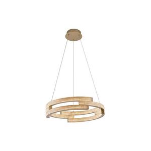 Lustră LED suspendată pe cablu TARJA, LED/36W/230V, 3000/4000/6000K, Ø 60 cm, auriu imagine