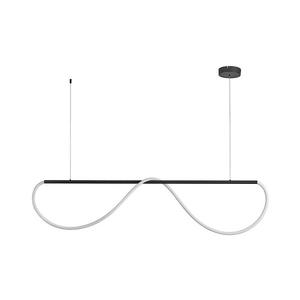 Lampă suspendată LED pe cablu MELECA, 36W, 230V, 3000/4000/6000K, 160 cm, negru imagine