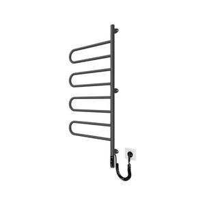 Uscător electric rotativ pentru prosoape TRISTAR, 105 W/230 V, 102, 5 x 44, 5 cm, IP44, inox/negru imagine