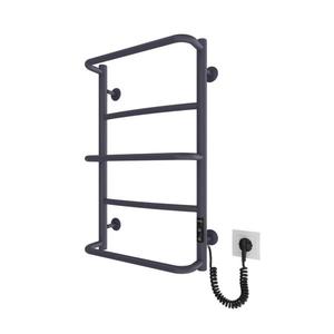 Radiator de baie tip scară LUX 65W/230V 66x42 cm inox/antracit, dreapta imagine