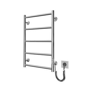 Radiator de baie tip scară CLASSIC 65W/230V 66x42 cm inox/crom lucios, montaj pe partea dreaptă imagine