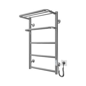 Radiator pentru baie tip scară HOTEL 75W/230V 66x42 cm inox/crom, montare pe dreapta imagine