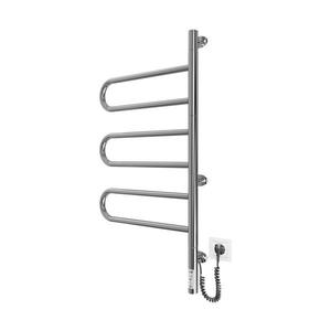 TRISTAR Uscător electric rotativ pentru prosoape, 80W/230V, 82, 5 x 44, 5 cm, IP44, inox/crom lucios imagine