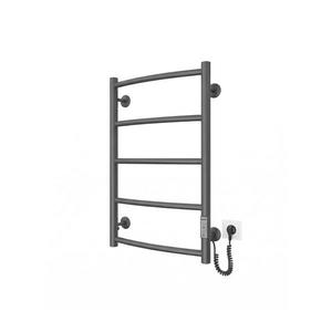 Radiator baie tip scară CLASSIC 65W/230V 66x42 cm inox/antracit, racord pe partea dreaptă imagine