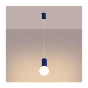 Lustră pe cablu SL.1739 HALO 1xG9/8W/230V d. 12 cm albastru imagine