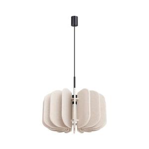 Lustră suspendată pe cablu MULA, 1xE27/15W/230V, Ø 45 cm, crem imagine