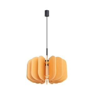 SL.1861 - Lustră suspendată pe cablu MULA, 1xE27/15W/230V, diam. 45 cm, galbenă imagine