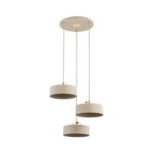 Lustru suspendat pe cablu SELIA, 3 x E27, 15 W, 230 V, bej imagine