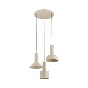 Lustră suspendată VANTI, 3x E27/15W/230V, bej imagine