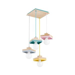 Candelabru suspendat pe cablu MIKO 3xE27/15W/230V multicolor imagine